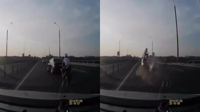 L'accident de moto le plus incroyable