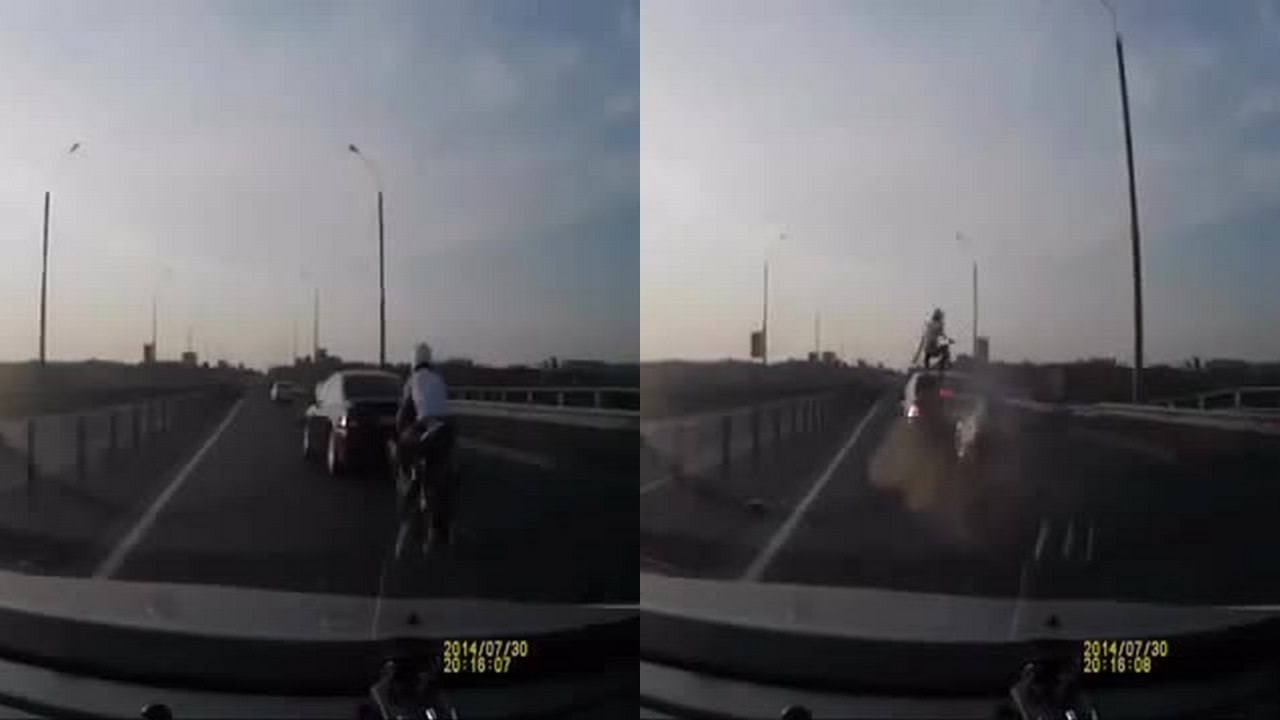 L'accident de moto le plus incroyable