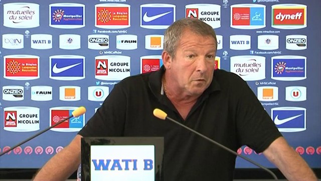 Rolland Courbis avant MHSC vs FC Metz (3ème journée L1)