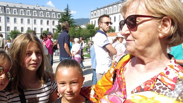 La Patrouille de France au-dessus de Grenoble le 21 aout 2014