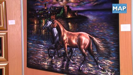 معرض اللوحات التشكيلية لمهرجان التبوريدة ببوزنيقة.