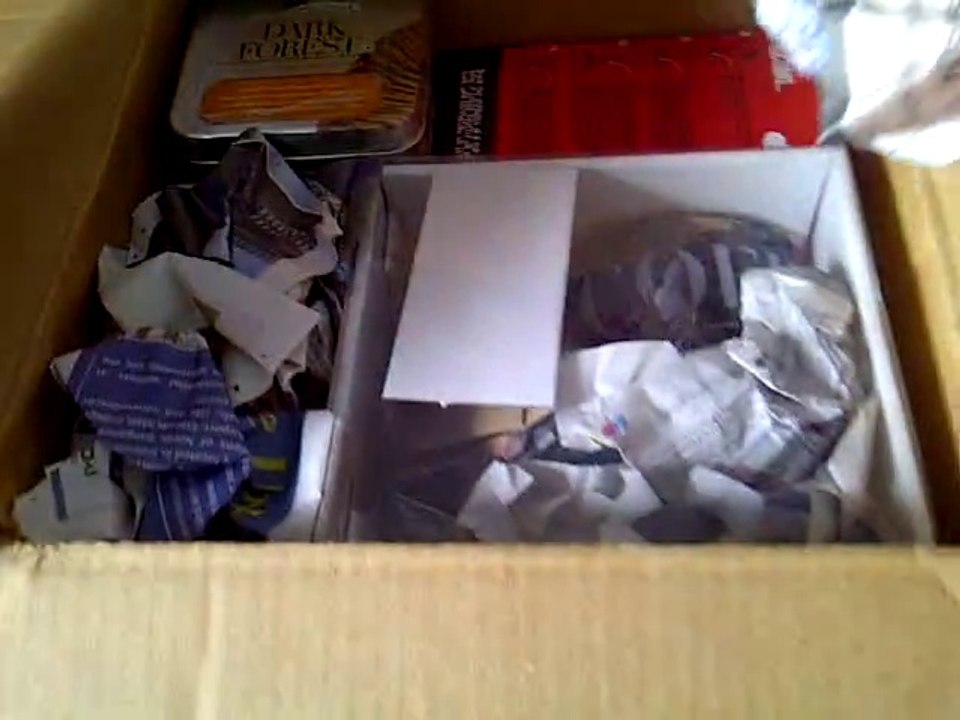 Opening a package - my prize for winning a contest conducted by Cafe Coffee Day (part 1)