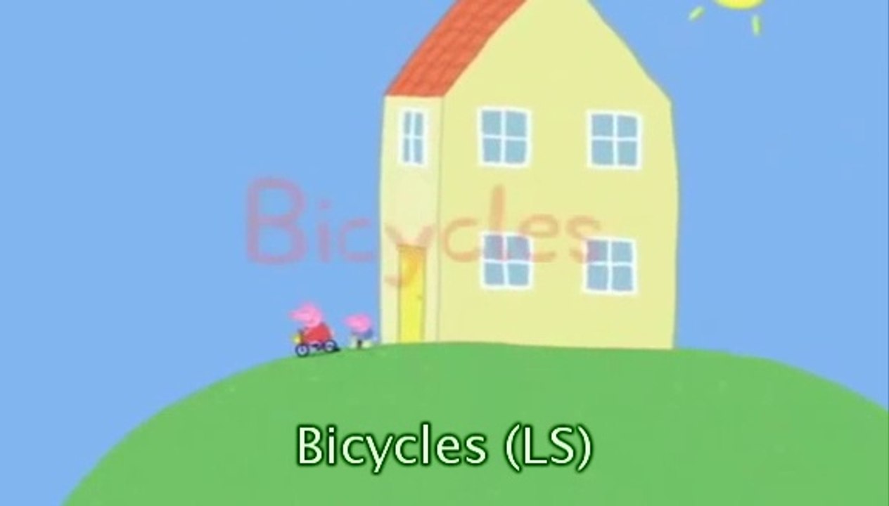 Peppa Pig Bicycles with subtitles