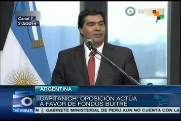 Argentina hará valer el respeto a su soberanía: Jorge Capitanich