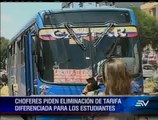 Transportistas exigen subir a 42 centavos el pasaje en Quito