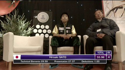 JGP Courchevel 2014 Hiroaki SATO	 SP