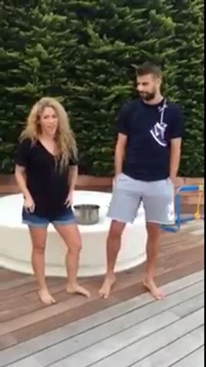 Shakira and Pique ALS Ice Bucket Challenge