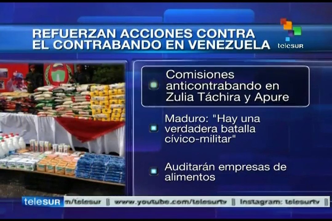 Gobierno de Venezuela refuerza operativos contra el contrabando