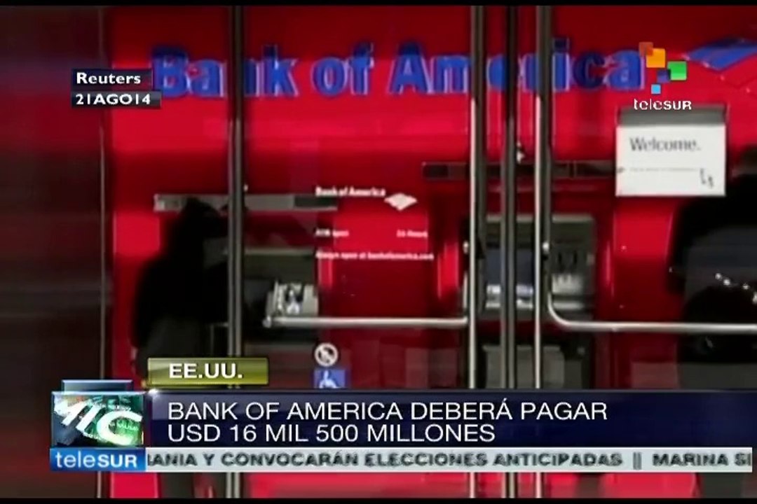 EE.UU.: imponen histórica multa a Bank of America