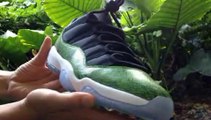 Low Snakeskin XI Retro Nike Air Jordan Low 11 Green Snake Nightshade  at  kicksgrid.cn