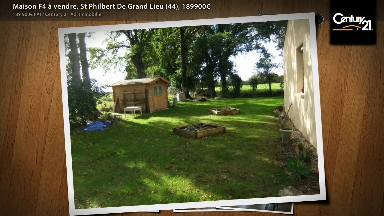Maison F4 à vendre, St Philbert De Grand Lieu (44), 189900€