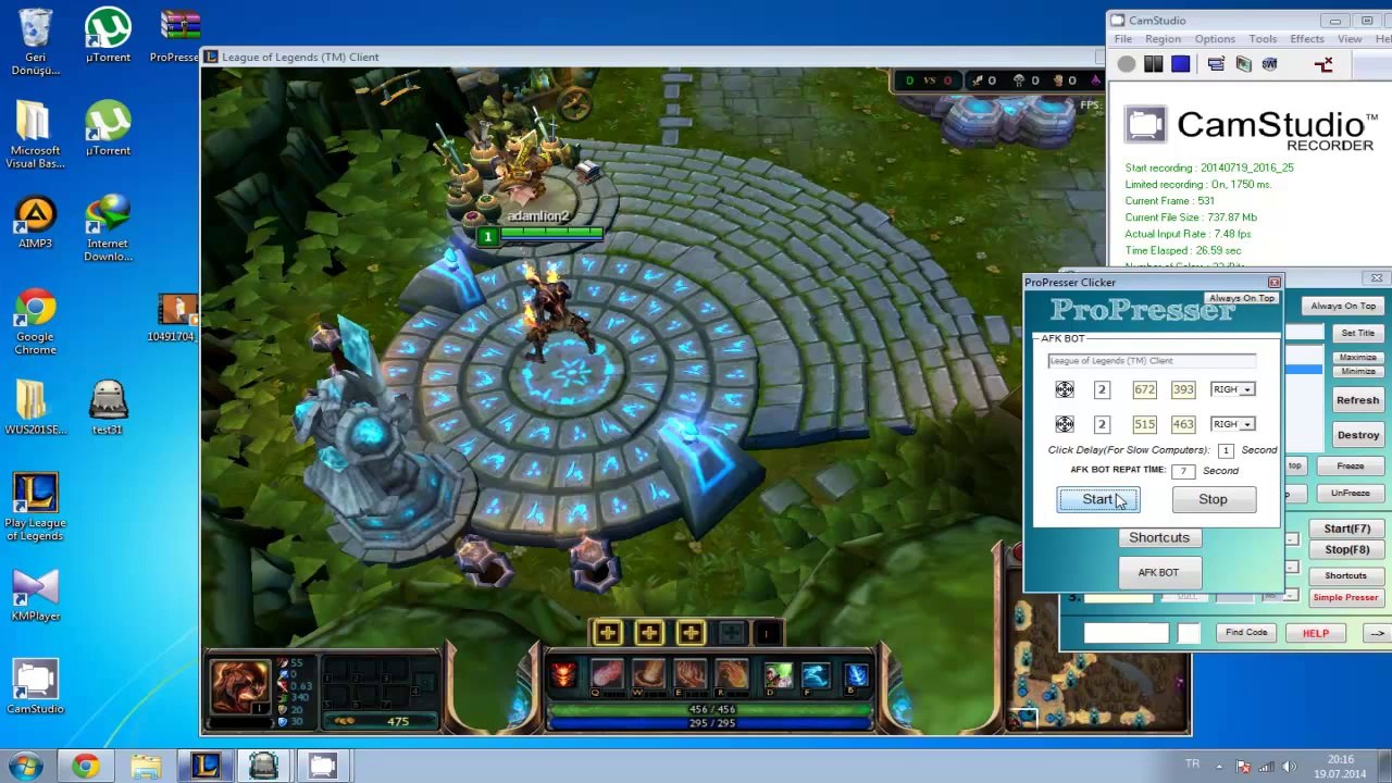 League of Legends AFK BOT