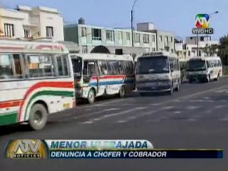Menor de edad es ultrajada por chófer y cobrador de bus