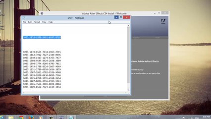 how to install After effects cs4 in windows 8