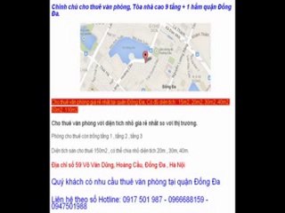 Cho thuê văn phòng quận Đống đa - Hoàng Cầu