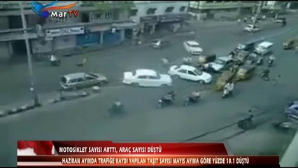 MOTOSİKLET SAYISI ARTTI, ARAÇ SAYISI DÜŞTÜ