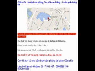 cho thue van phong 30m quan dong da