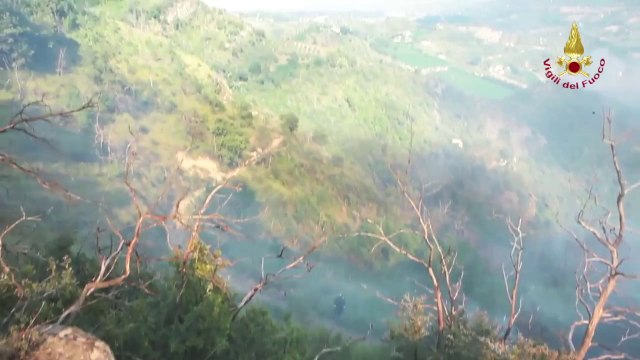 Venarotta (AP) - Scontro fra Tornado, spegnimento incendio (20.08.14)