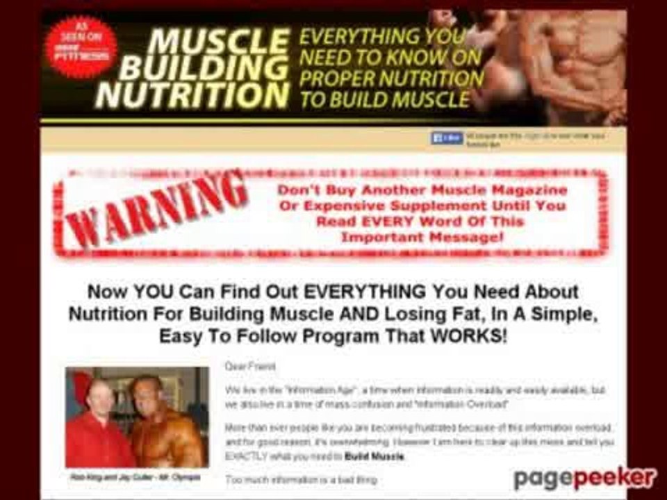 Muscle Building Nutrition