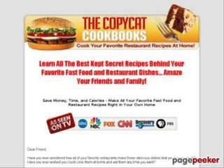 Copycat Cookbooks Fast Food Recipes