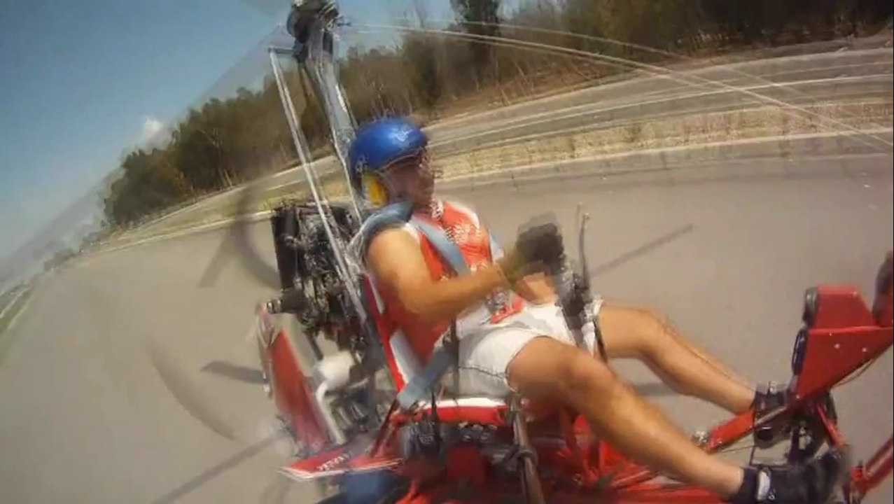 Gyrocopter testinde ölüyordu
