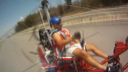 Gyrocopter testinde ölüyordu
