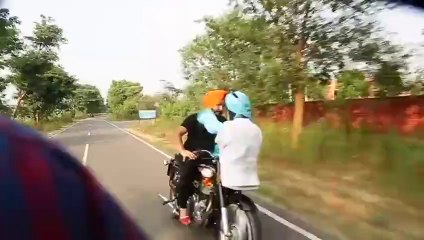 The Daredevil Turban Coach - Motorbike Stunt footage with outtake