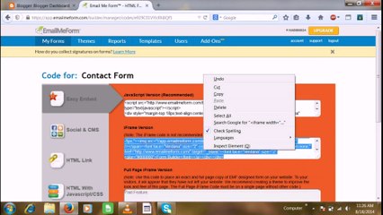 How To Add Contact Form To Blog