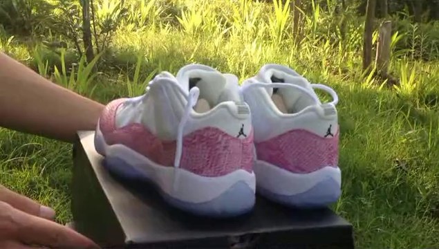 Sportsyy.net Nike Air Jordan XI Low White-Pink Women's New Arrive shoes for wholesale