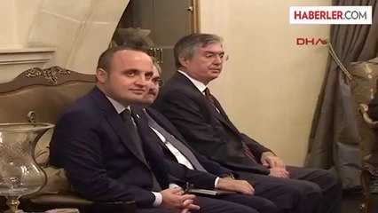 KKTC Cumhurbaşkanı Eroğlu, Sağlık Bakanı Müezzinoğlu'nu Kabul Etti