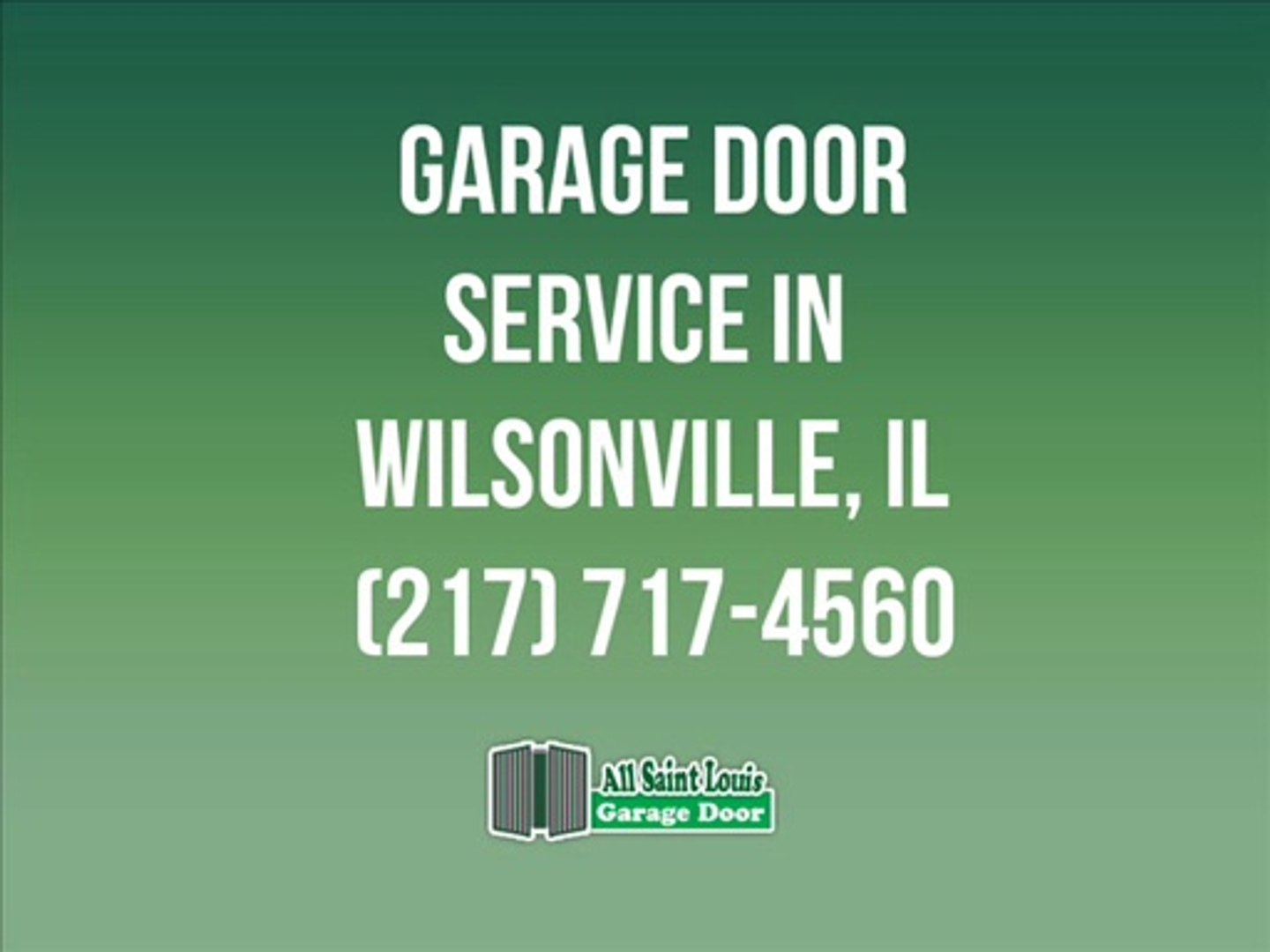 Wilsonville Il Garage Door Service Video Dailymotion