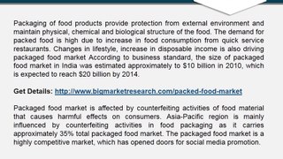 Global Packed Food Market 2013-2020