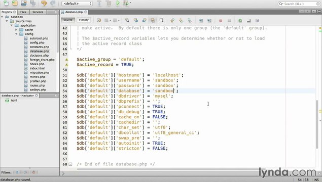 Lynda. Up and Running with PHP CodeIgniter / Section 2 - 3. Installing CodeIgniter