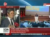 Adıyaman Milletvekili ve TBMM Ak Parti Grup Başkan Vekili Ahmet Aydın Yeni Başbakanın Ahmet Davutoğlu Olarak Açıklanmasını Değerlendirdi