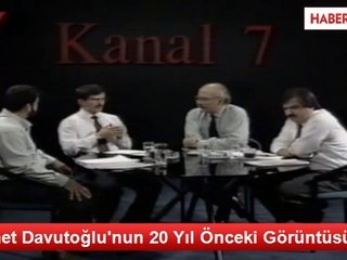 Ahmet Davutoğlu'nun 20 Yıl Önceki Görüntüsü