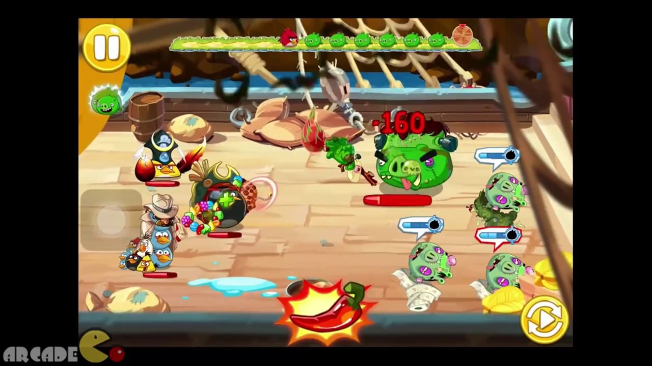 Angry Birds Epic  NEW Cave 6, Endless Winter 9 Gold Piggies