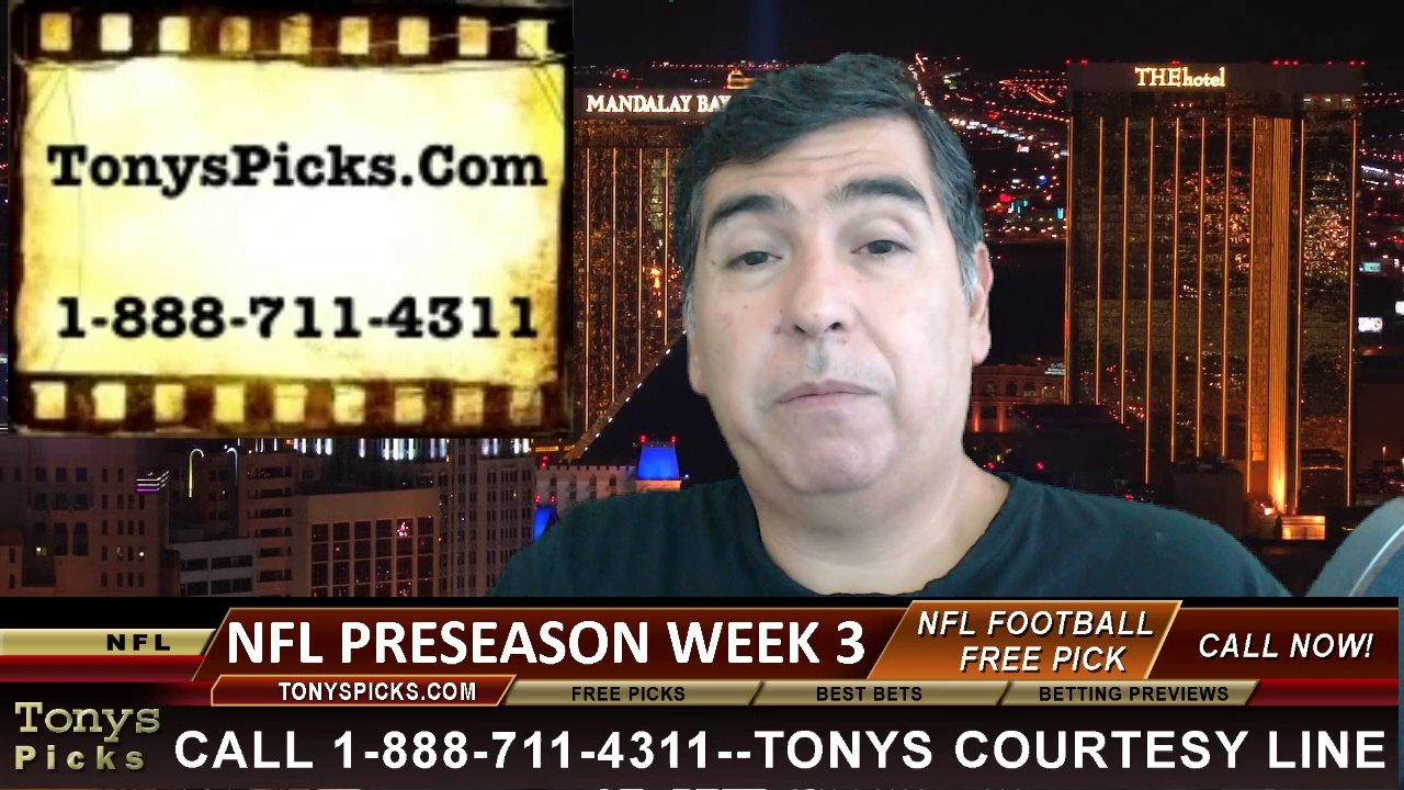 Saturday NFL Free Picks Week 3 Preseason Pro Football Odds Selections 8-23-2014
