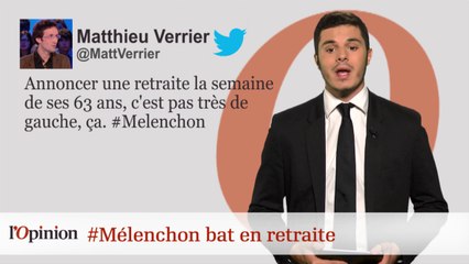 #tweetclash : #Mélenchon bat en retraite