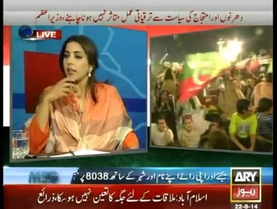 Ary News Special Transmission Azadi & Inqilab March 07pm to 08pm - 22nd August 2014