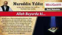 24) Allah Buyurdu ki - 28 Mart 2013 - Milli Gazete - Nureddin Yıldız - Sosyal Doku Vakfı