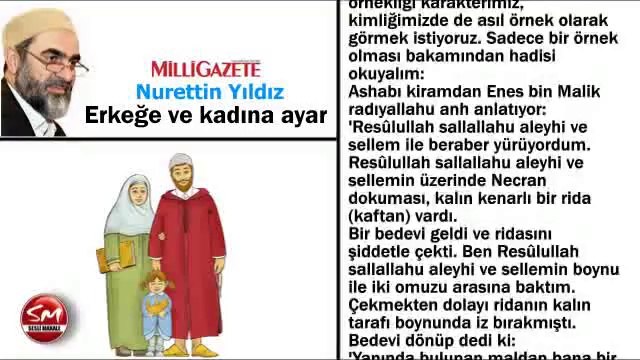 35) Erkeğe ve Kadına Ayar - Milli Gazete - Nureddin Yıldız - Sosyal Doku Vakfı