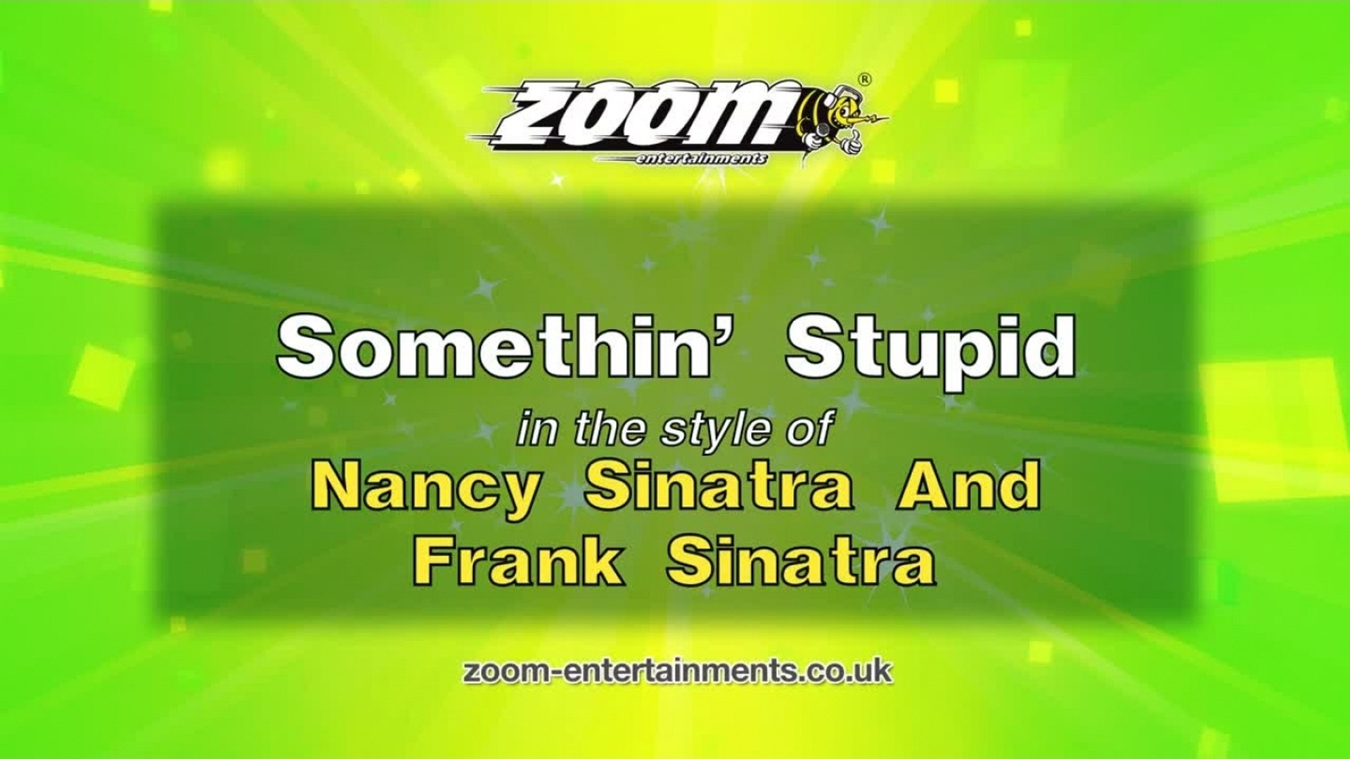⁣Zoom Karaoke - Somethin' Stupid - Nancy Sinatra And Frank Sinatra