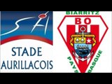 La composition du Stade Aurillacois pour le match de Biarritz