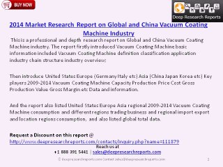 Global and Chinese Vacuum Coating Machine Market Trends & Analysis 2020