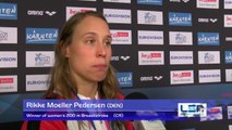 Rikke Moeller Pedersen, winner of women's 200 m Breaststroke – Day 10, Berlin 2014
