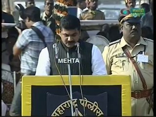 Sachin Ahir giving speech on the Auspicious occasion of 61st Republic day.