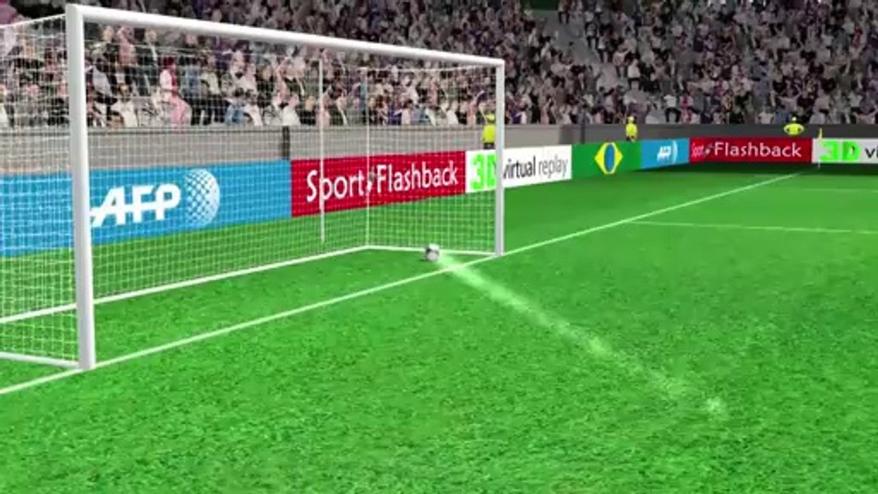 The Goal from Zlatan Ibrahimovic (PSG) in the 7th minute of the first half