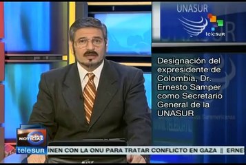 Unasur confirma designación de Ernesto Samper como secretario general