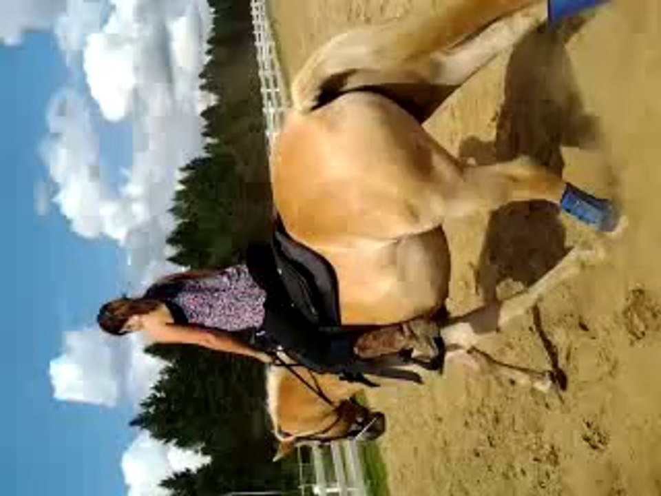 20 août 2014 avec Nana et Angie sur un cercle en main gauche et en main droite.