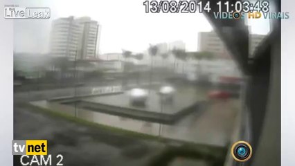 Başkan adayını taşıyan uçak böyle düştü